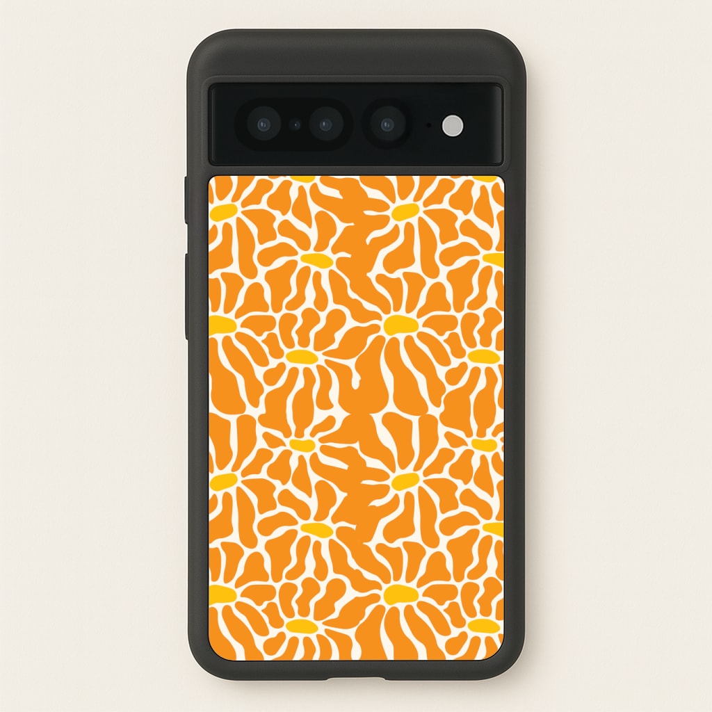 Orange Flowers - Summer Phone Case