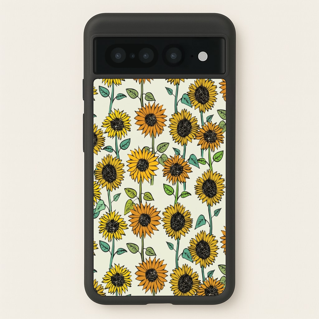 Painted Sunflowers Phone Case