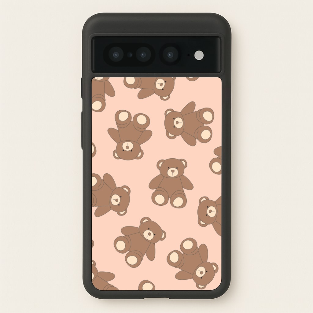 Cartoon Brown Bear Pattern Phone Case