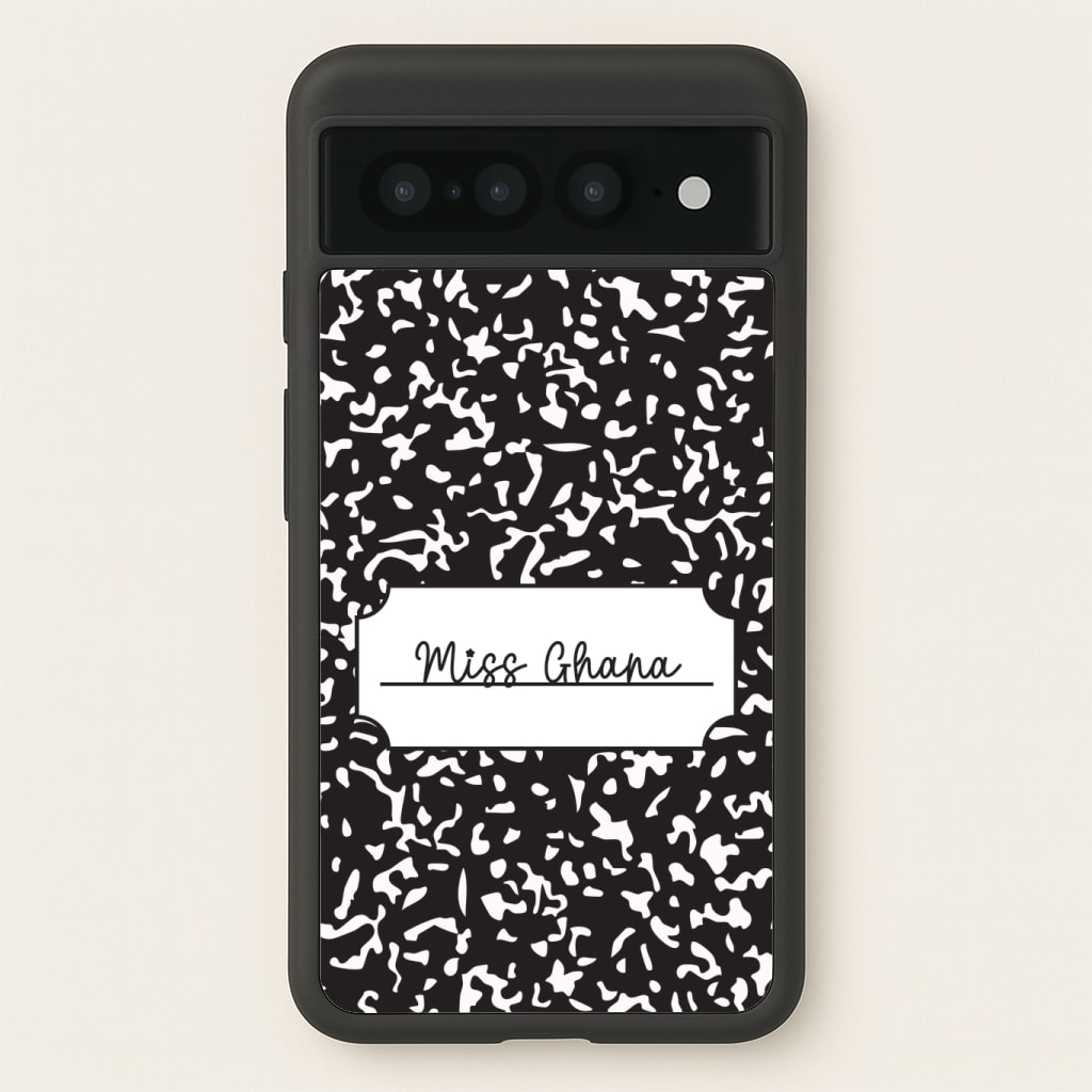 Personalised School Notebook Phone Case