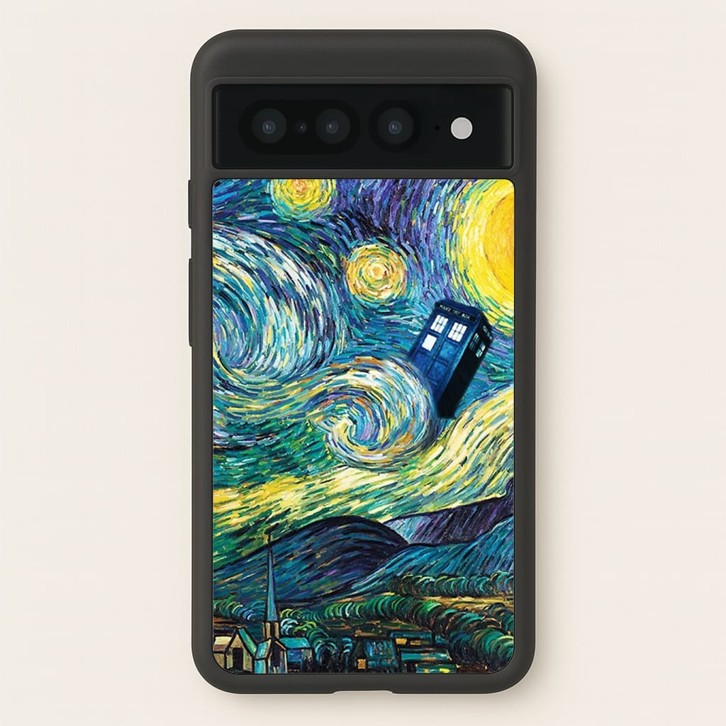 Starry Night Tardis Phone Case