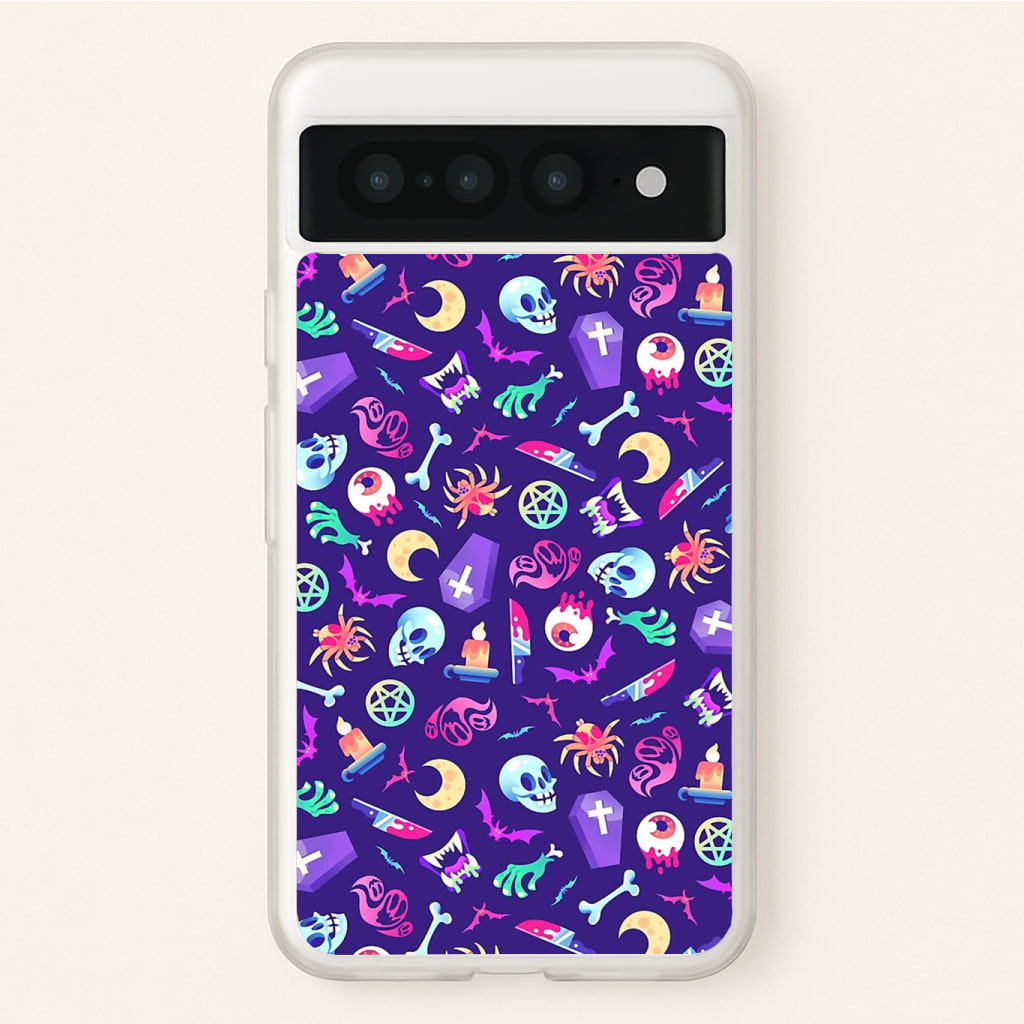 Horroriffic Halloween Pattern Phone Case