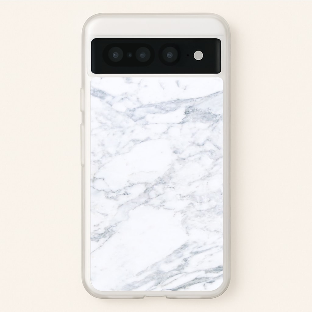 White Marble Pattern Phone Case