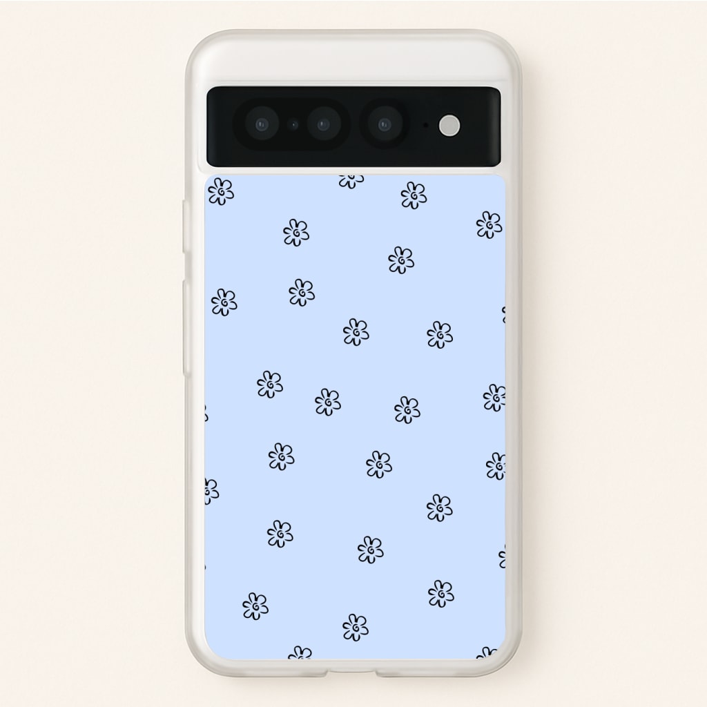 Detail Flower Pattern - Blue Phone Case