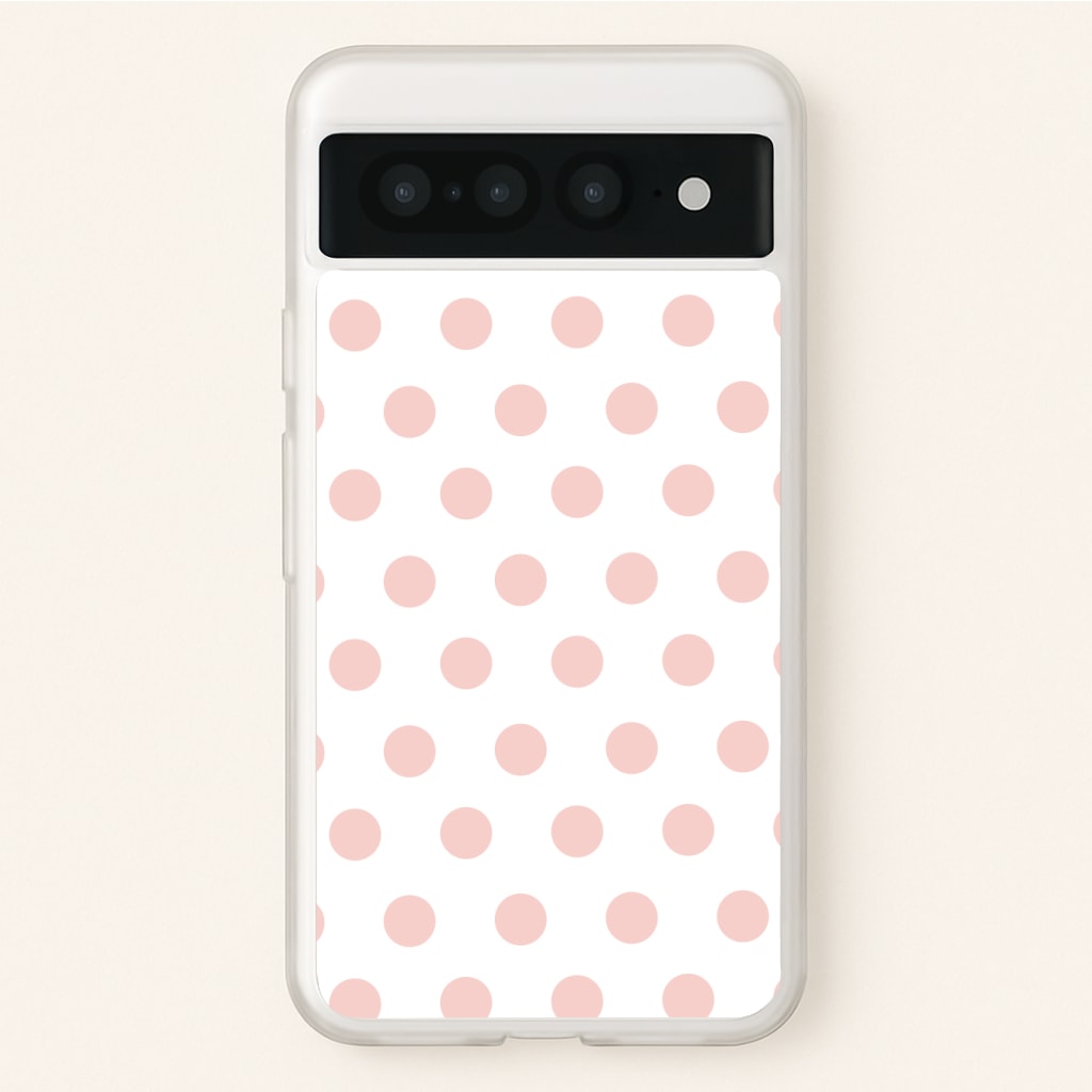 Pink Polka Dot Personalised Phone Case