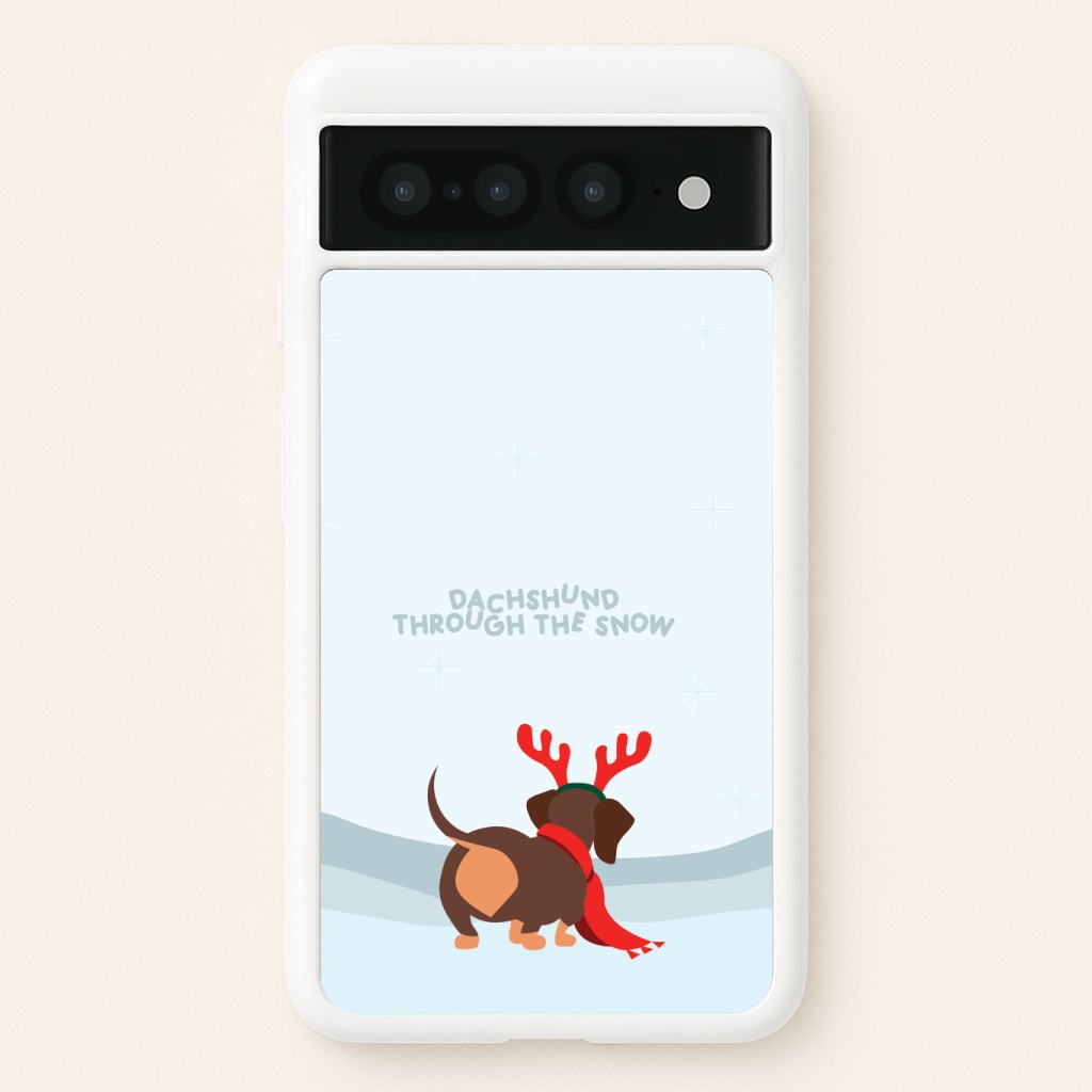 Dachshund Through The Snow - Christmas Phone Case