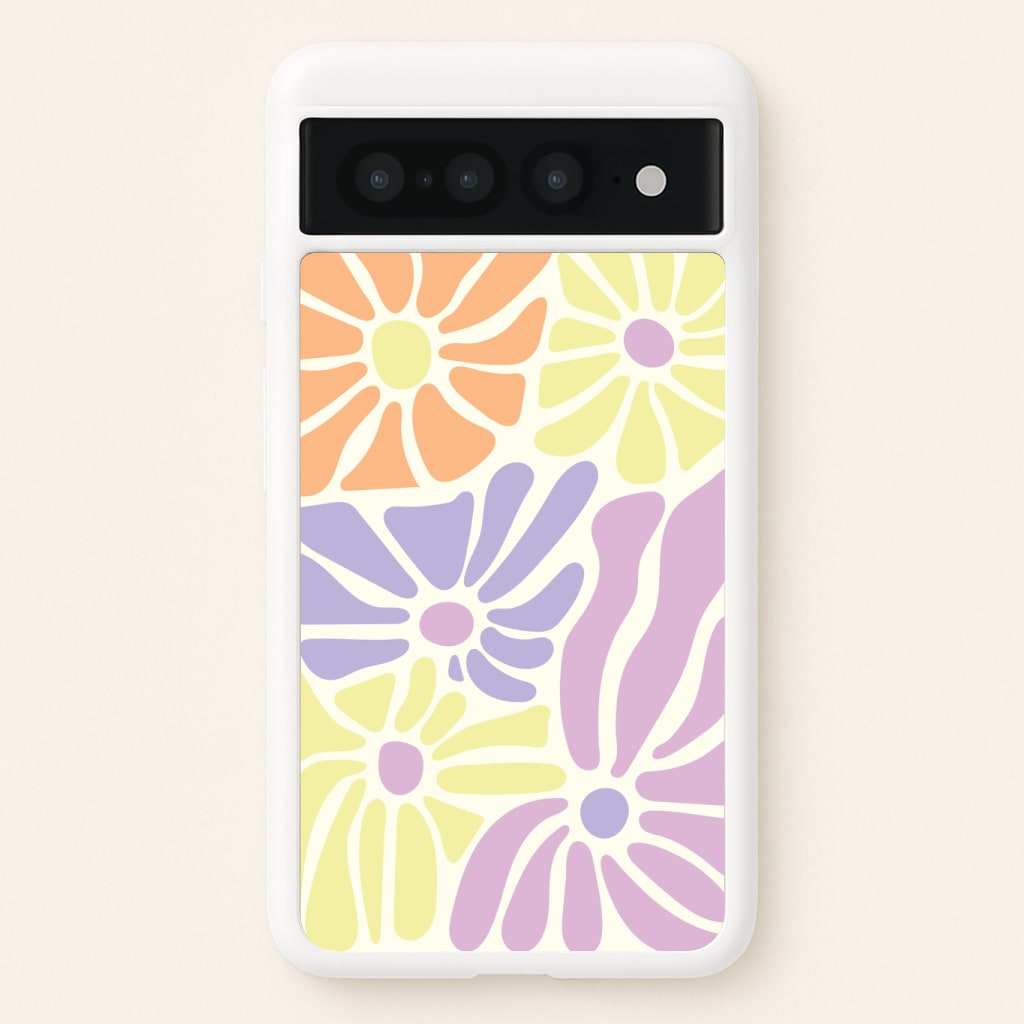 Pastel Abstract Flowers Phone Case