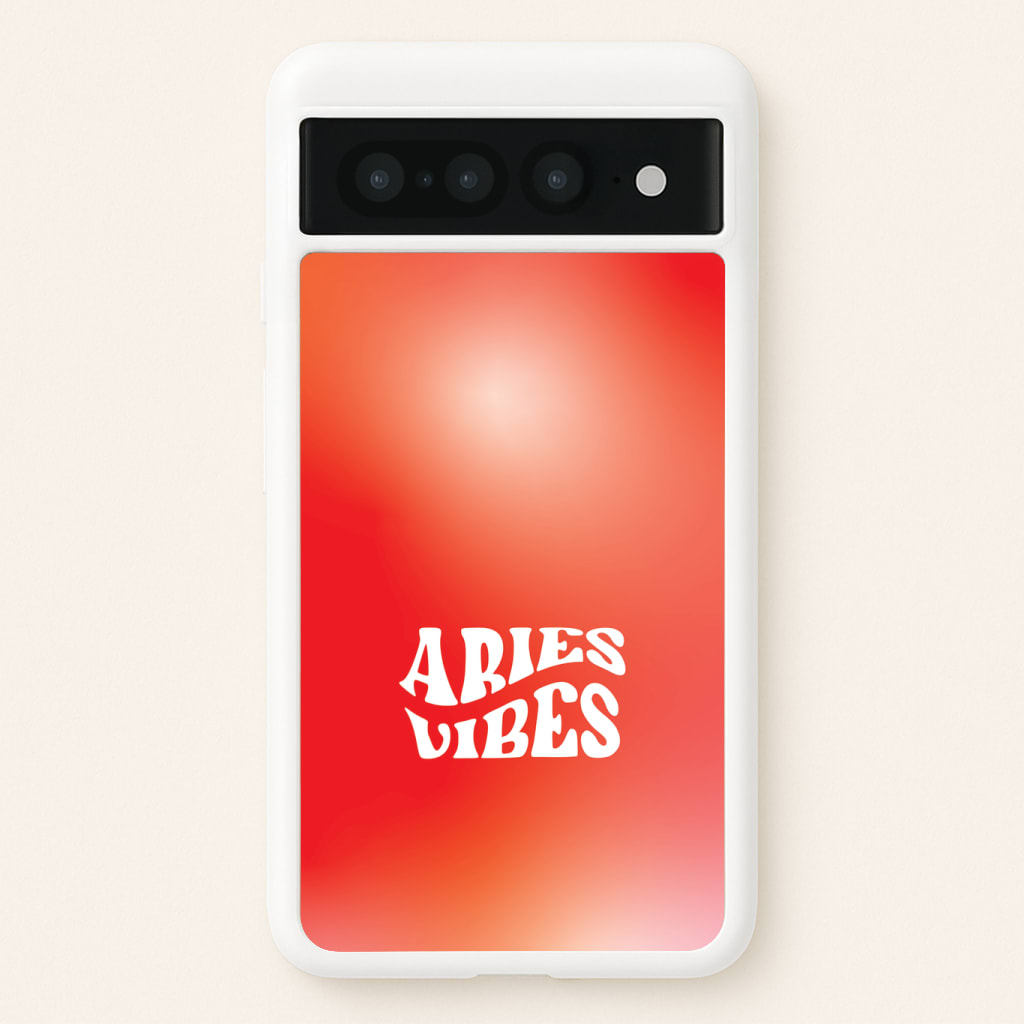 Aries Vibes Gradient Zodiac Phone Case
