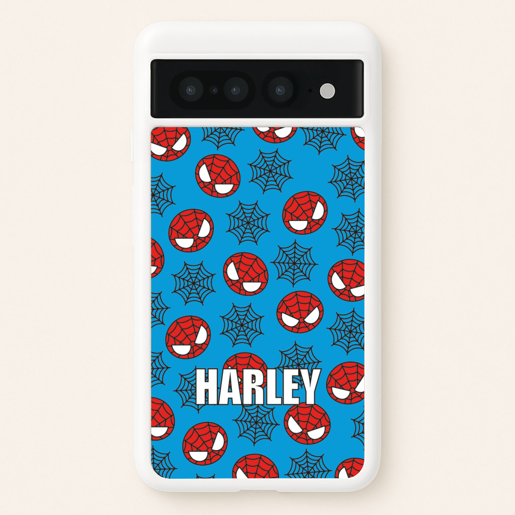 Spiderman And Webs - Personalised Superhero Comic Phone Case