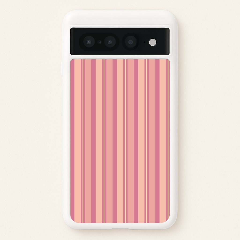 Pink And Yellow Stripes Phone Case