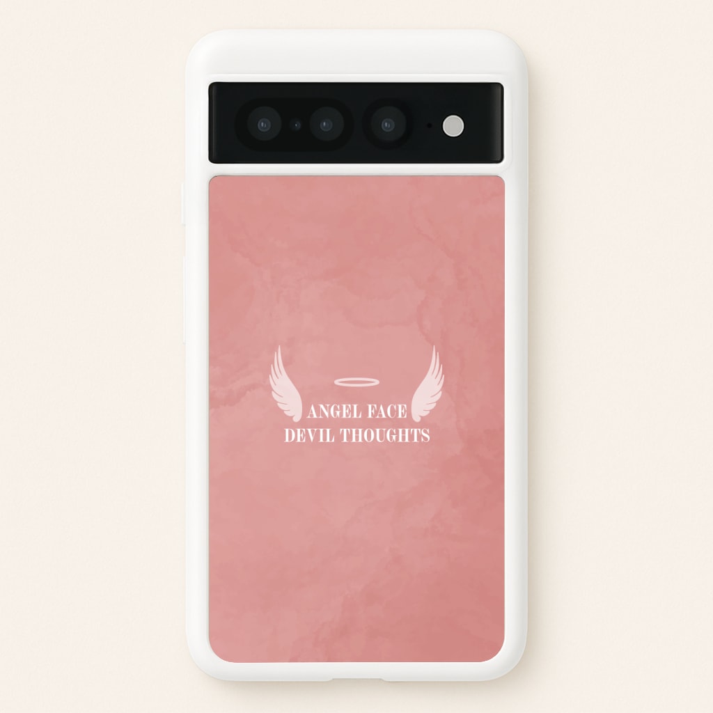 Angel Face Devil Thoughts Phone Case