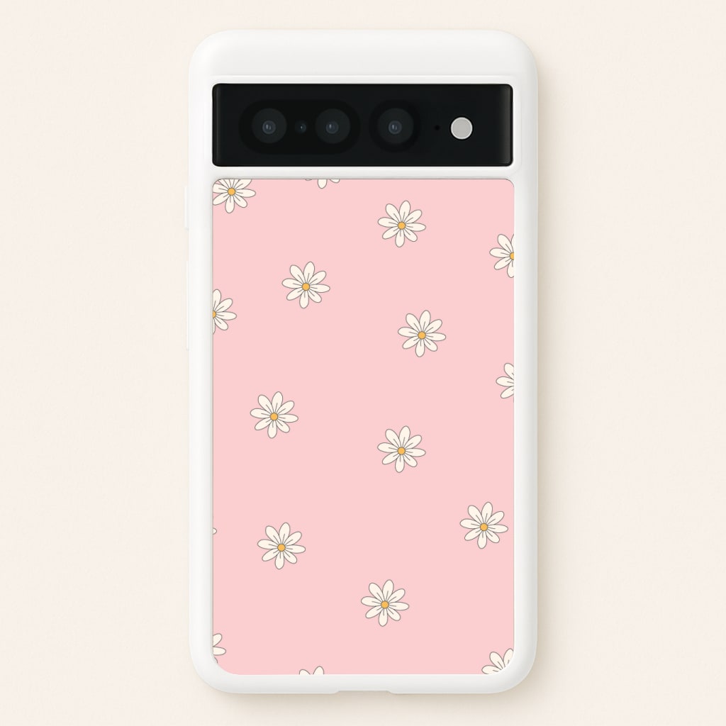 Dusty Pink Daisy Pattern Phone Case