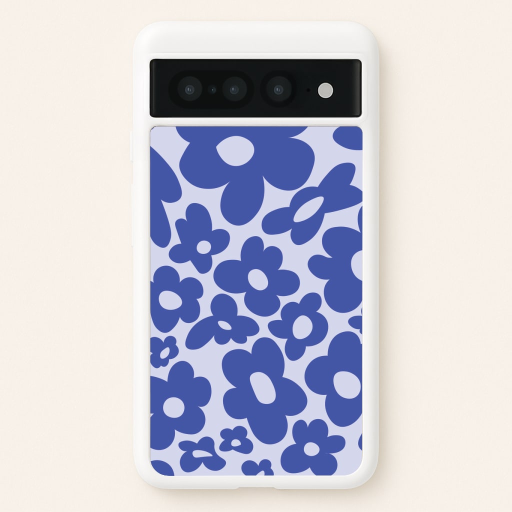 Blue Flowers - Trippy Patterns Phone Case