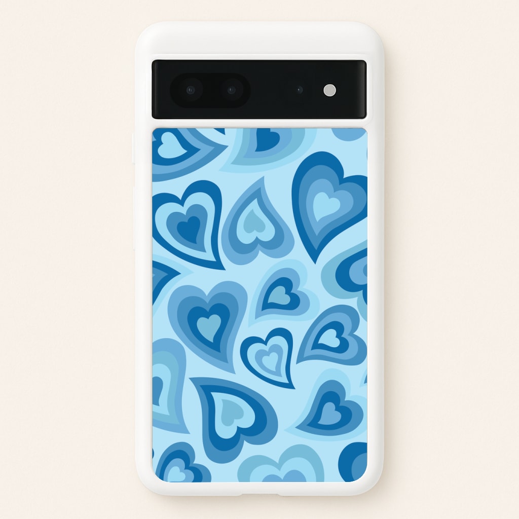 Blue Hearts - Trippy Patterns Phone Case