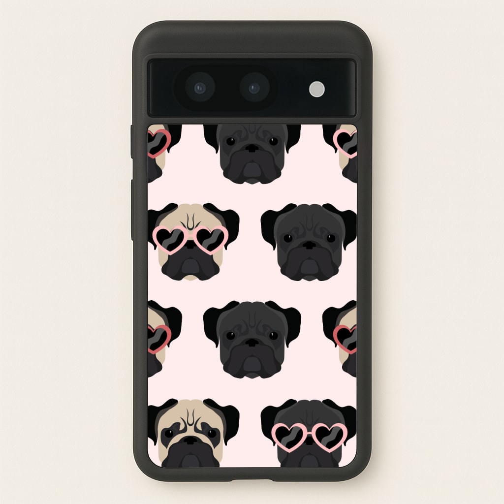 Sunny Pug Life - Dog Pattern Phone Case