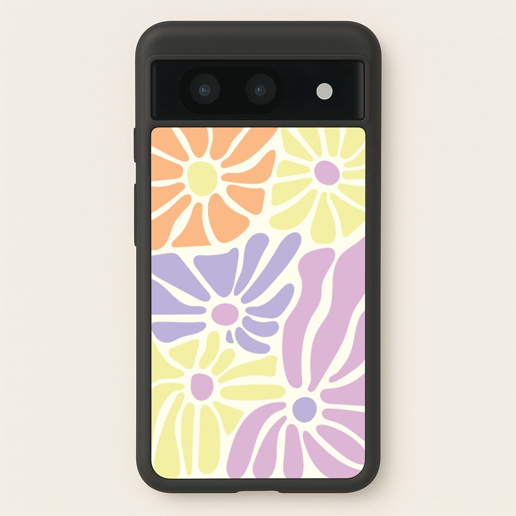 Pastel Abstract Flowers Phone Case