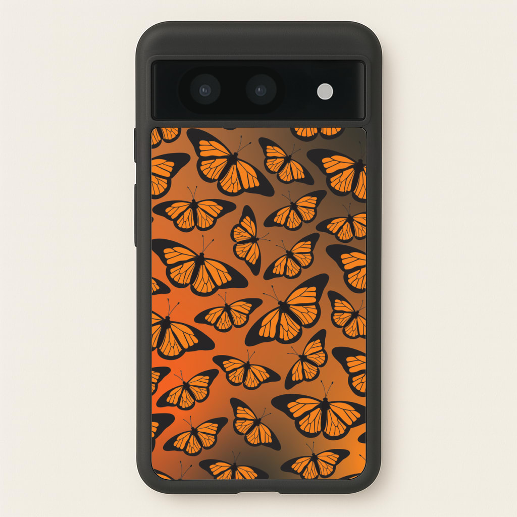 Orange Gradient Butterfly - Butterfly Patterns Phone Case