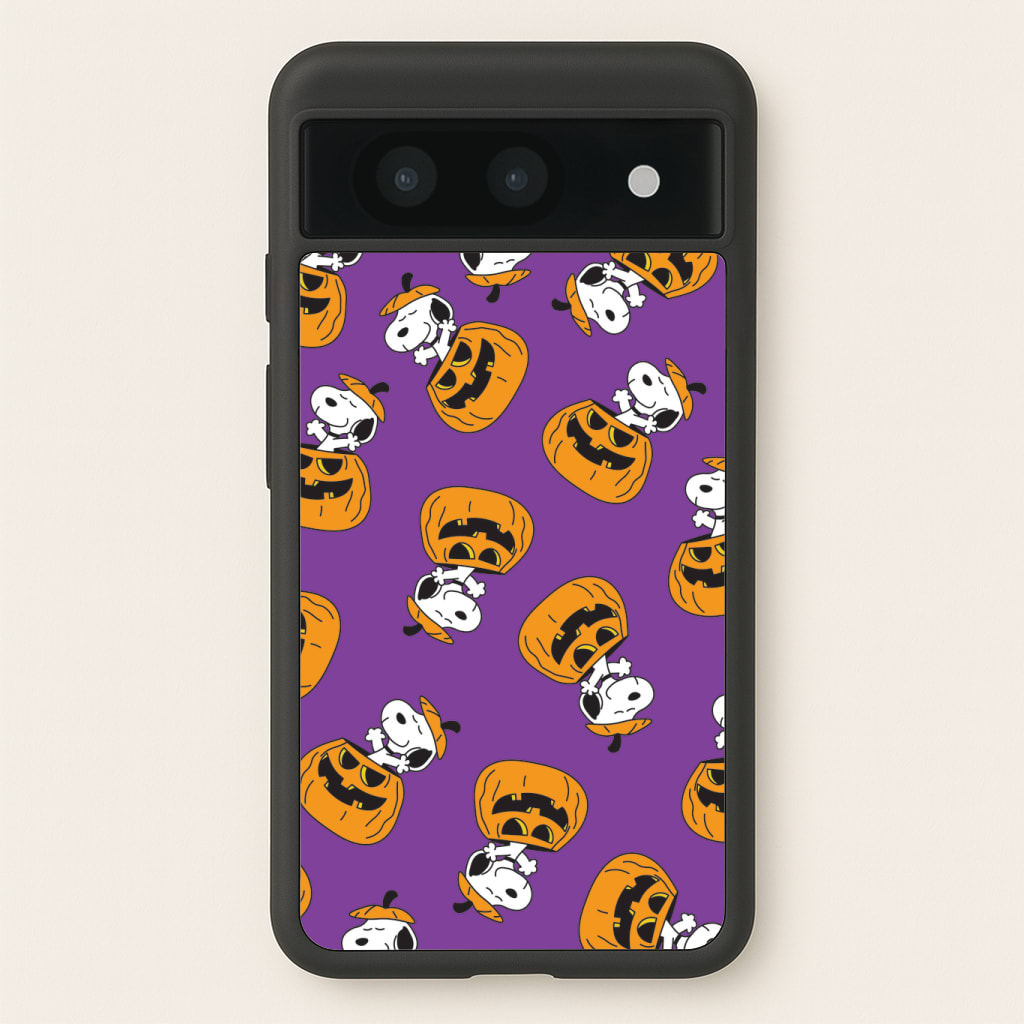 Cartoon Beagle Pumpkin Pattern Phone Case