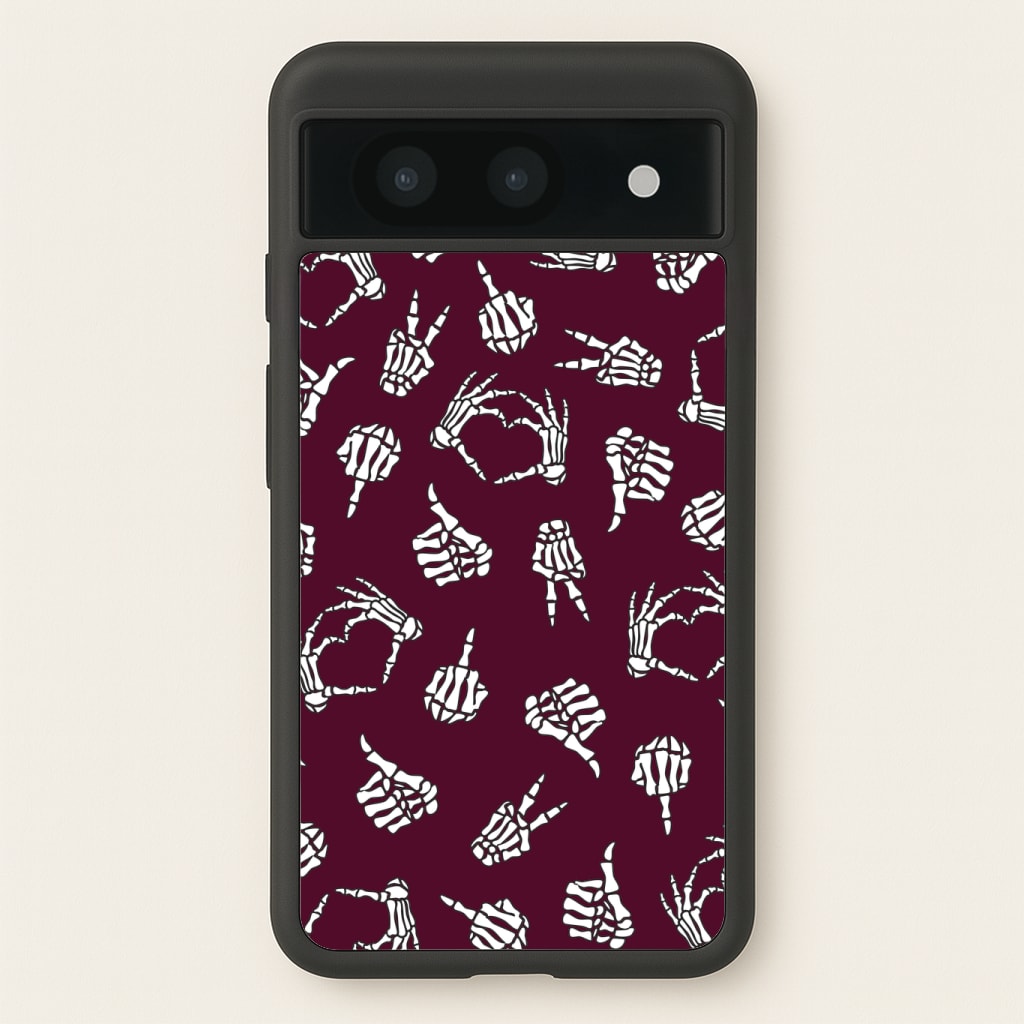 Skeleton Hands Pattern Phone Case