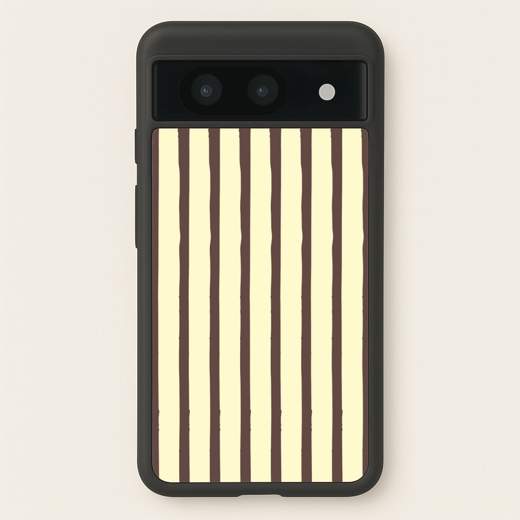 Vanilla & Chocolate Stripes Phone Case