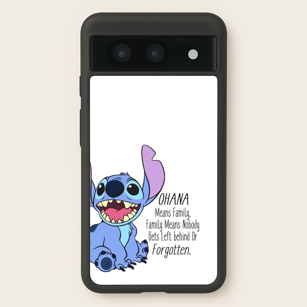 Ohana Means Family - Blue Alien Phone Case