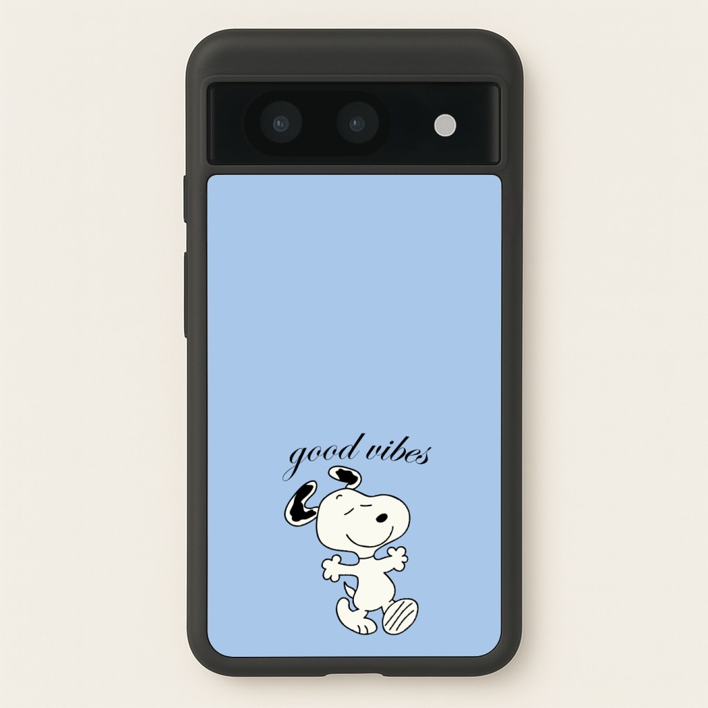 Good Vibes Cartoon Beagle Phone Case