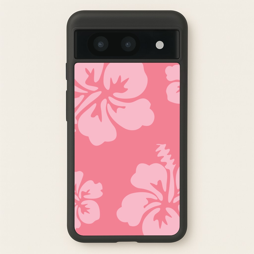 Pink Hawaiian Flowers Pattern Phone Case