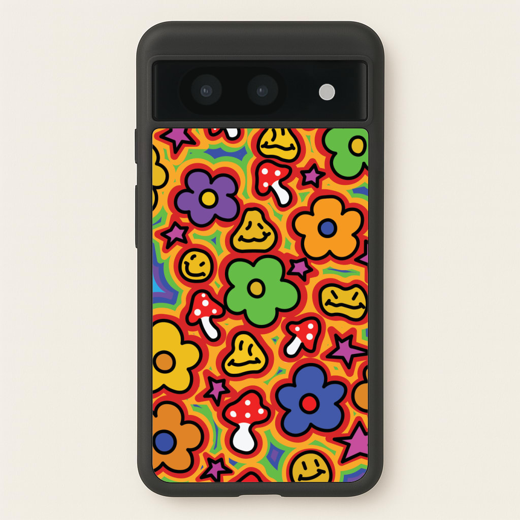 Rainbow Trip - Trippy Patterns Phone Case