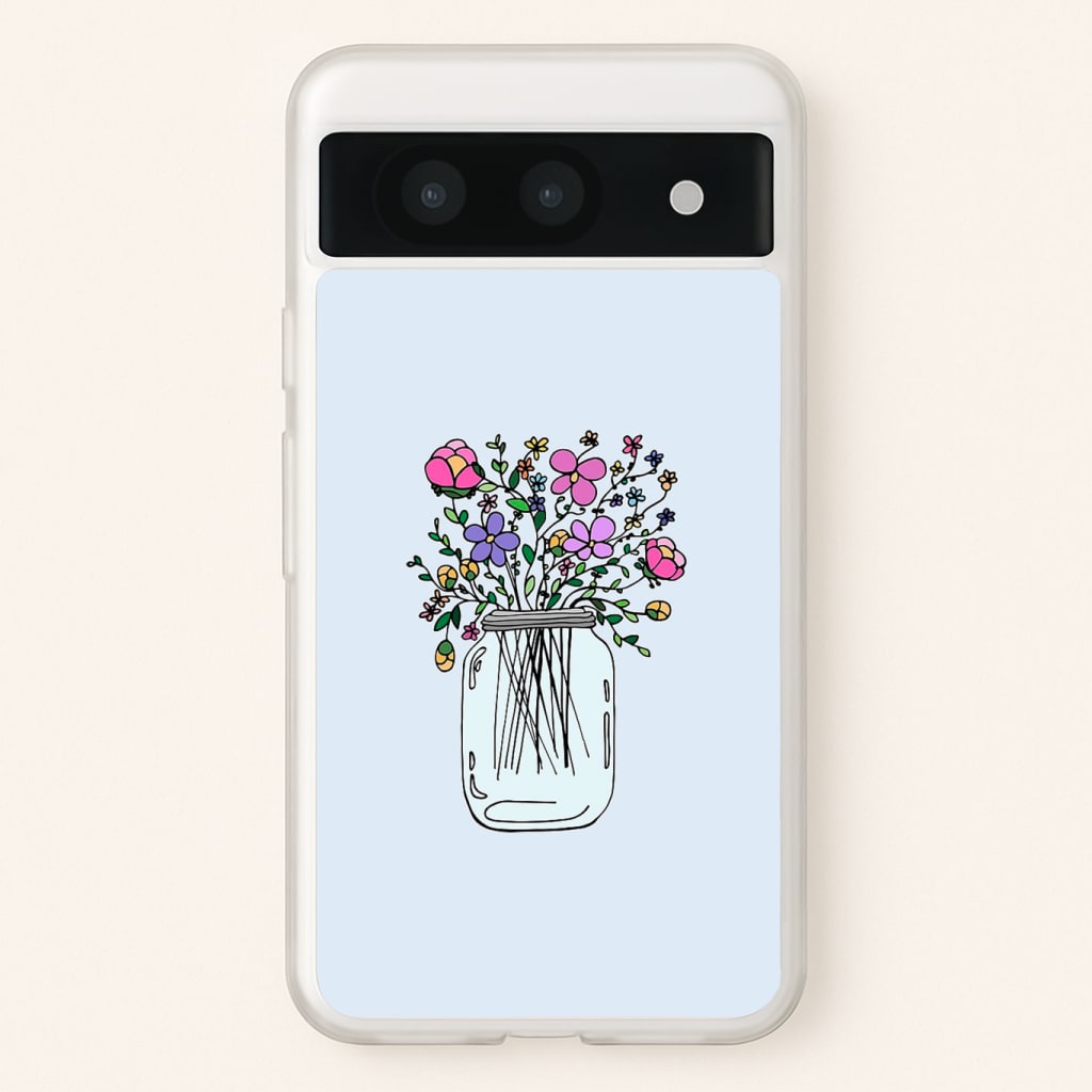 Cartoon Flower Jar Phone Case