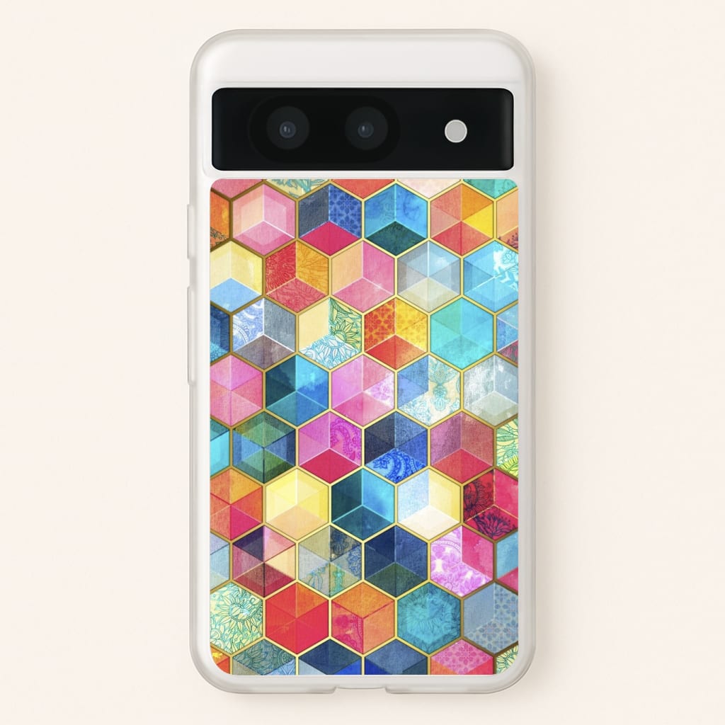 Colourful Honeycomb Pattern Phone Case