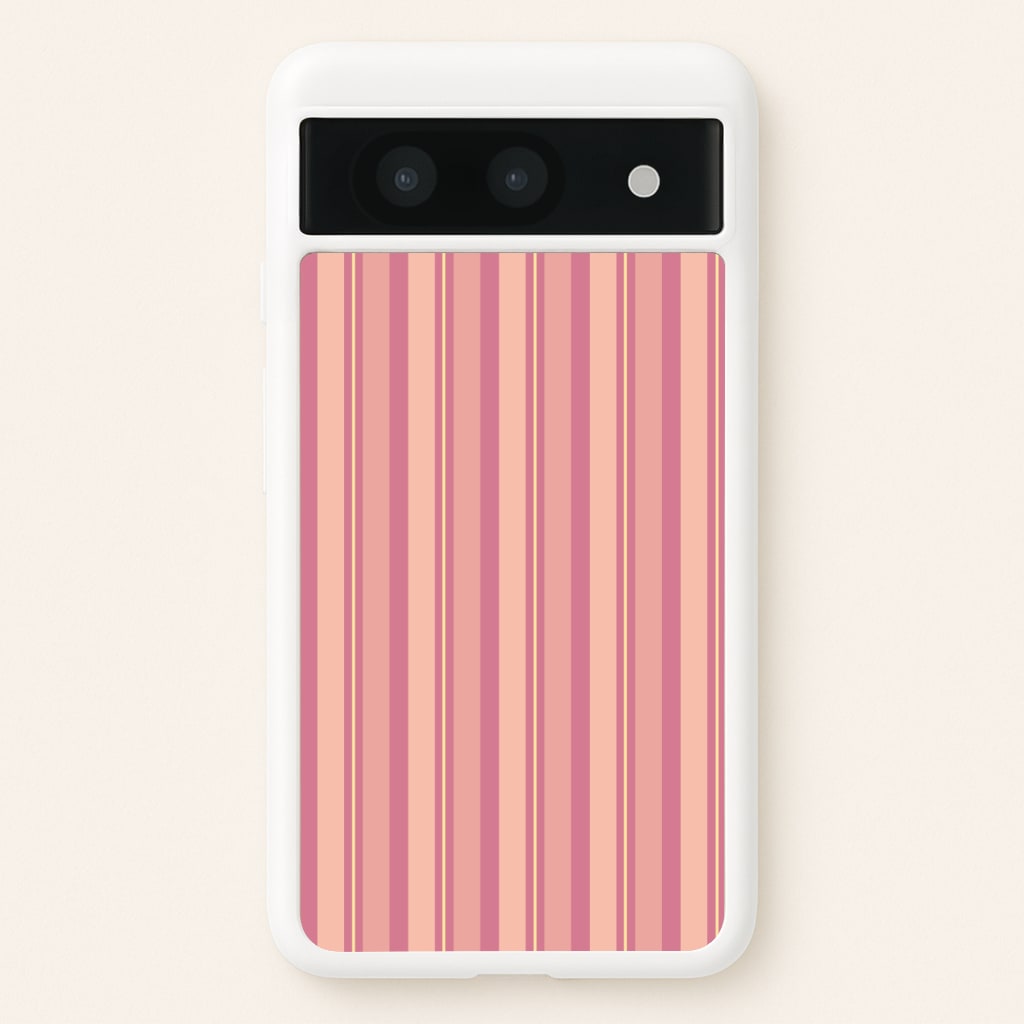 Pink And Yellow Stripes Phone Case