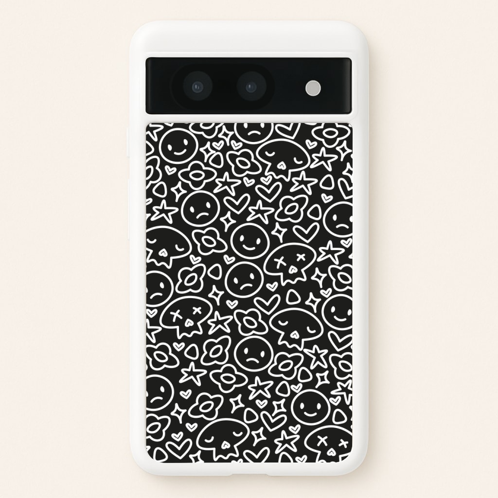 Black Skulls - Skate Aesthetic Phone Case