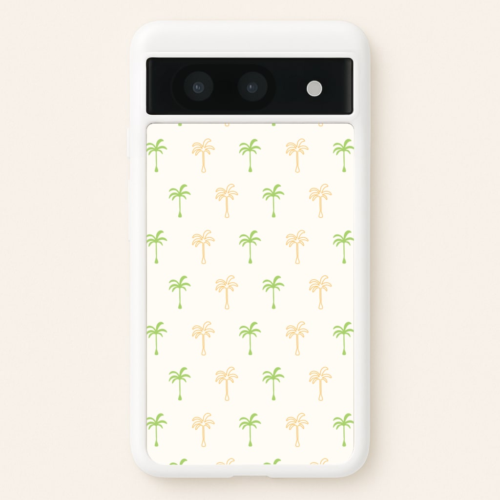 Green And Yellow Palms Pattern Phone Case