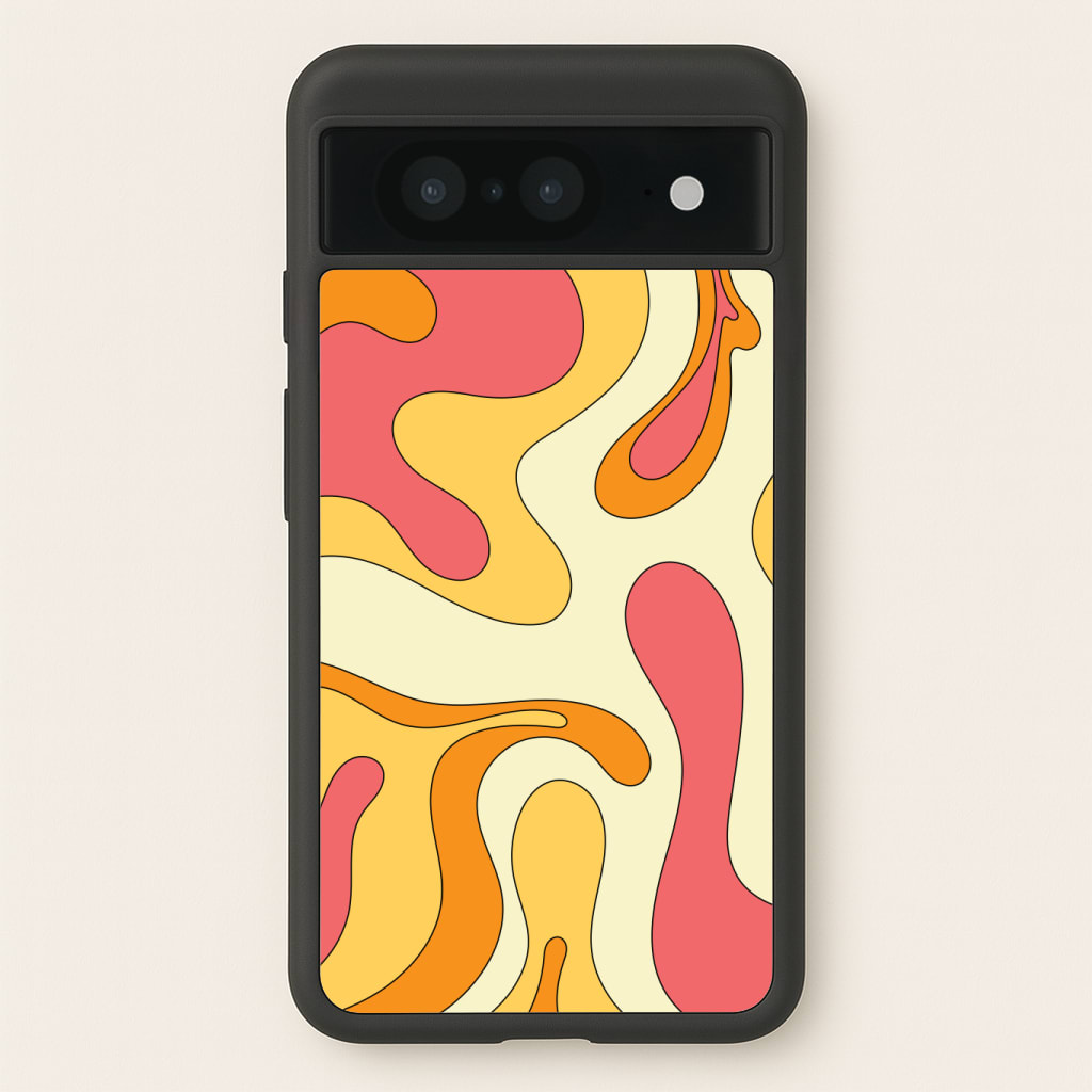 Pastel Waves Abstract Pattern Phone Case