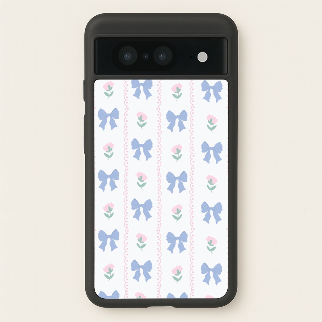 Pink Bows Pattern - Clean Girl Aesthetic Phone Case