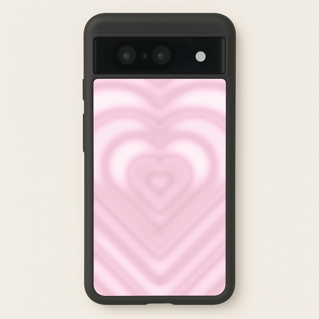 Drippy Love Heart Pink Phone Case