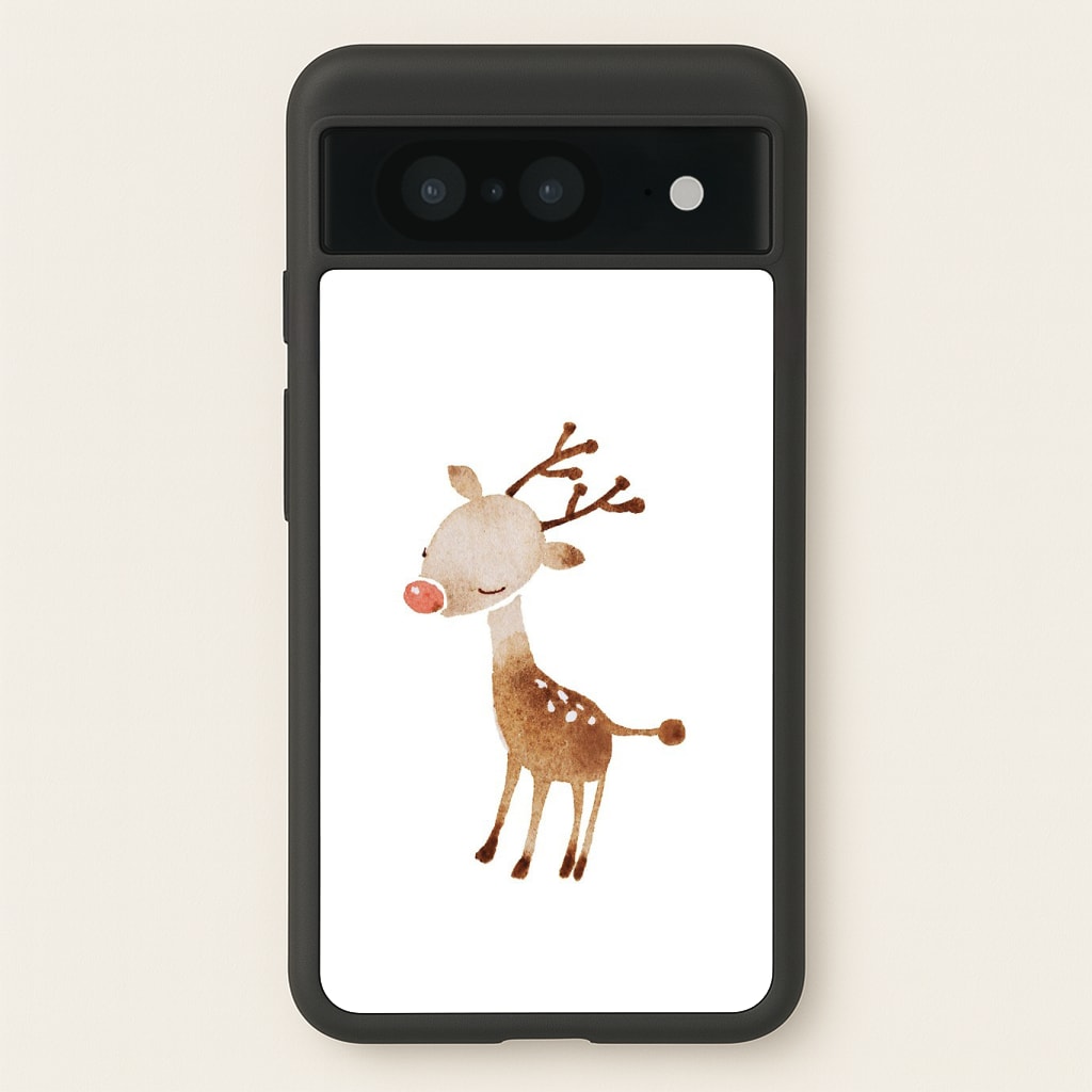 Watercolour Rudolph The Reindeer Phone Case