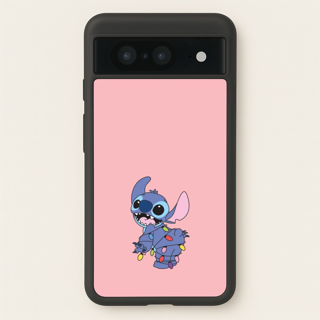 Cute Blue Alien Fairylights Phone Case