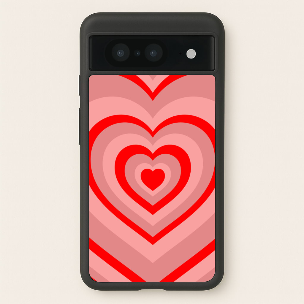 Red - Colourful Hearts Phone Case