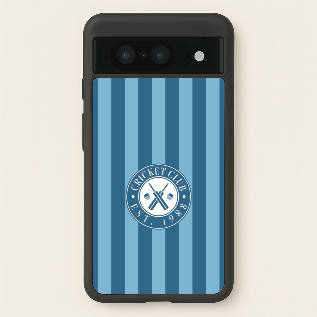 Stripey Cricket Badge Phone Case