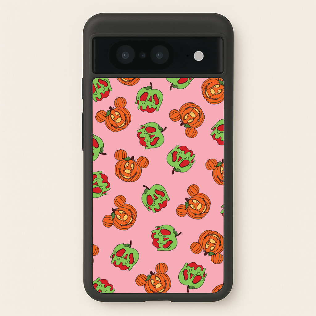 Pumpkin Mouse And Poison Apple Pattern Phone Case