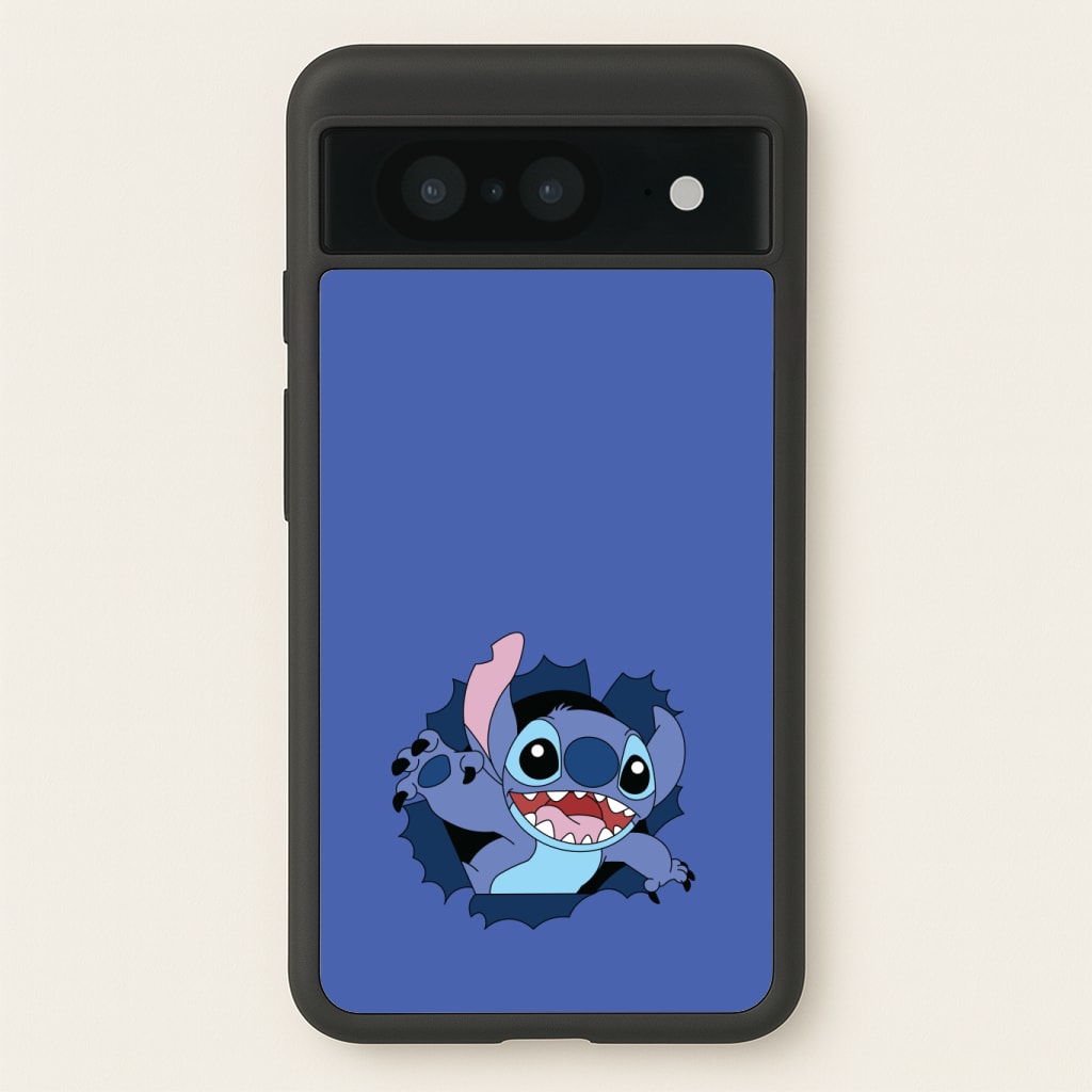 Torn Blue Alien Phone Case