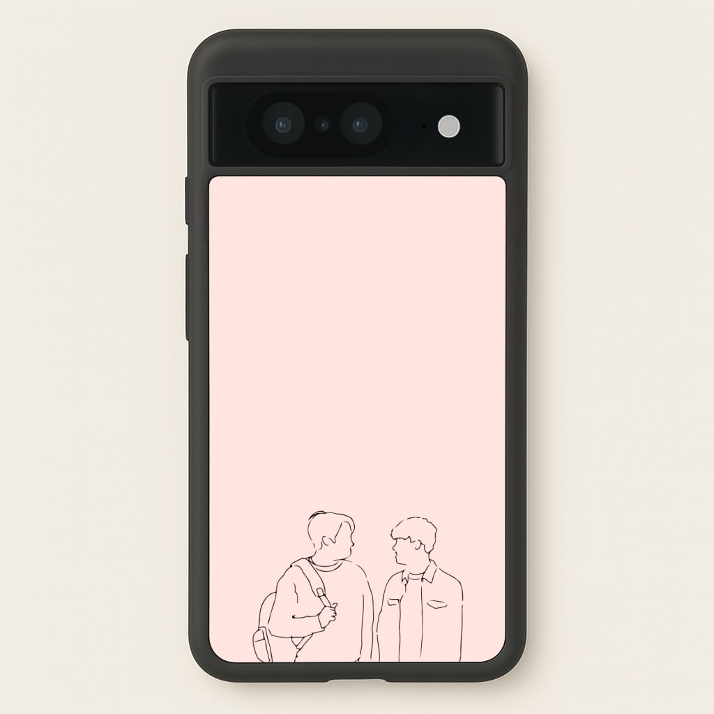 Outline - Heart TV Phone Case