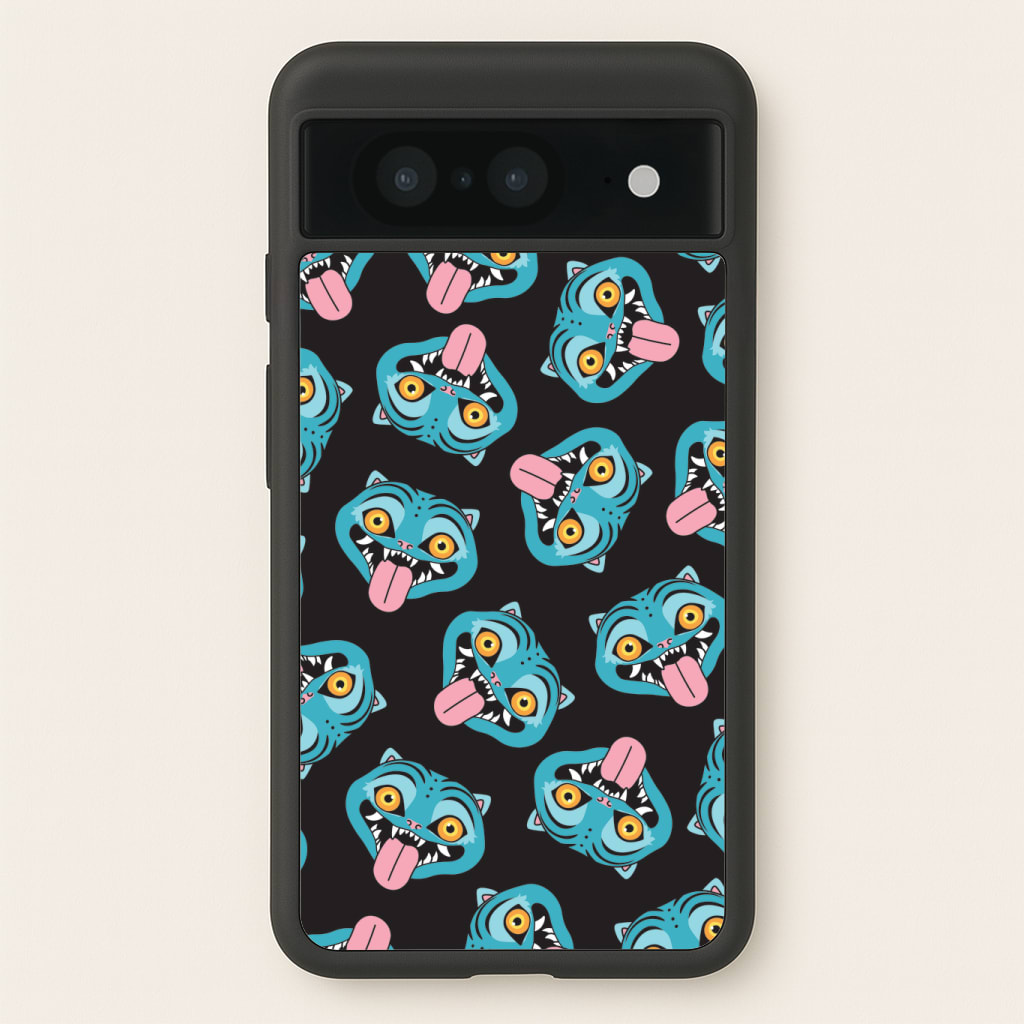 Demon Cat Pattern Phone Case