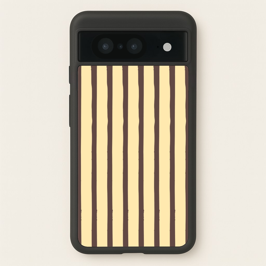 Vanilla & Chocolate Stripes Phone Case