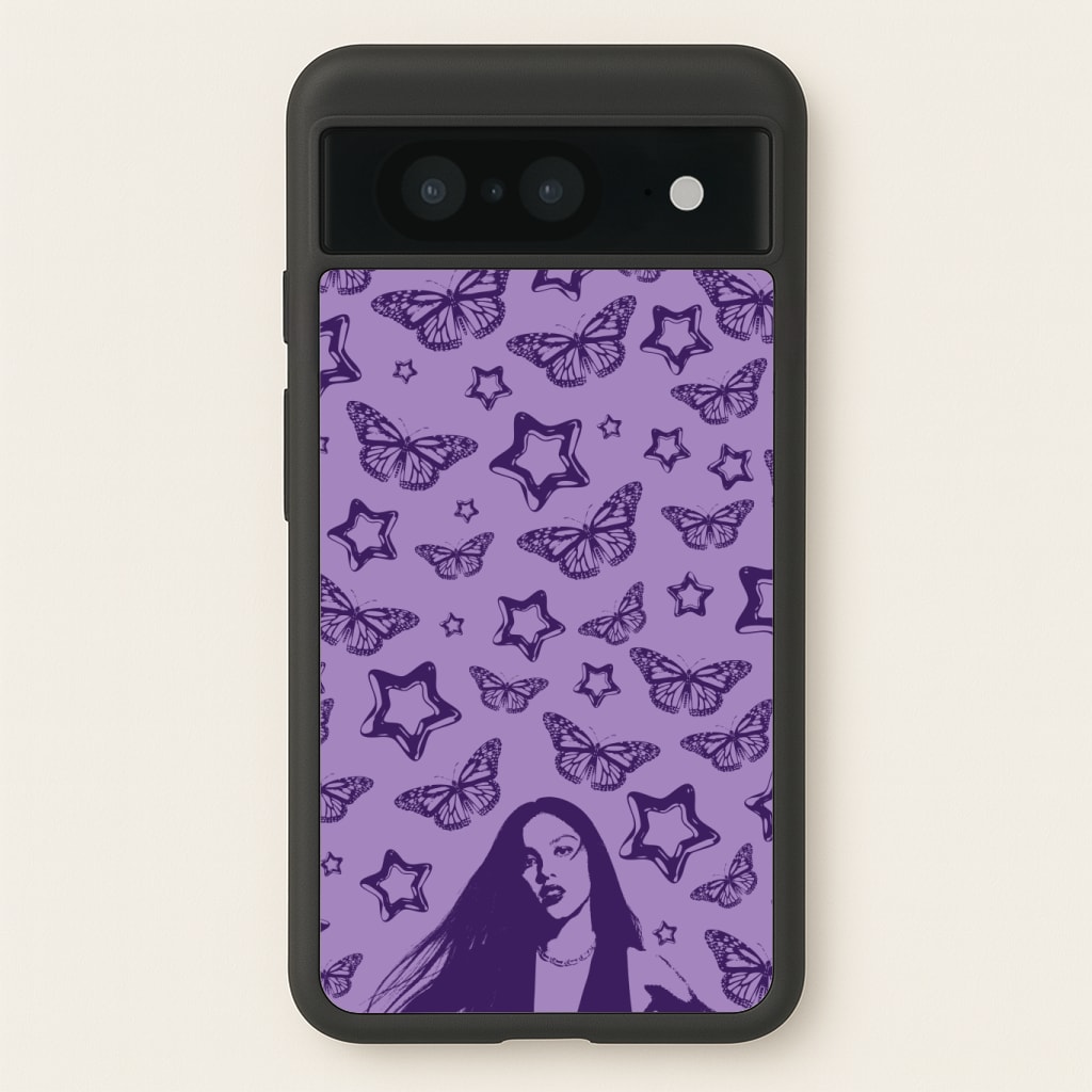 Stars And Butterflies Pattern Phone Case