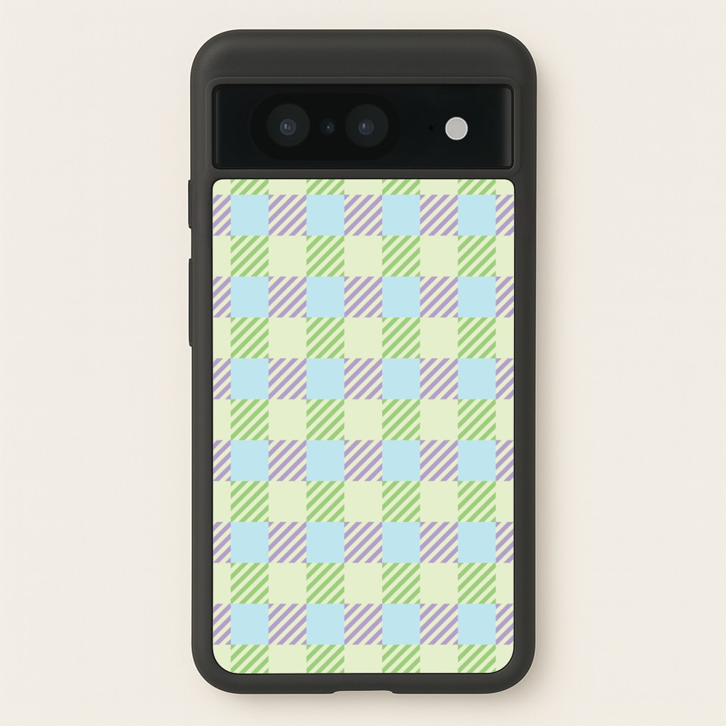 Green And Purple Checkered Phone Case
