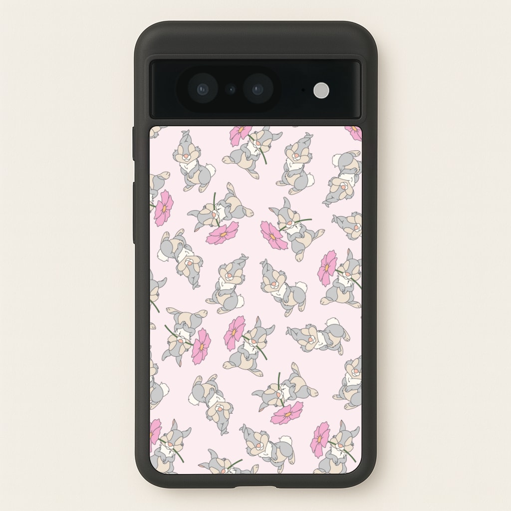 Cute bunny And Flowers Pattern Phone Case