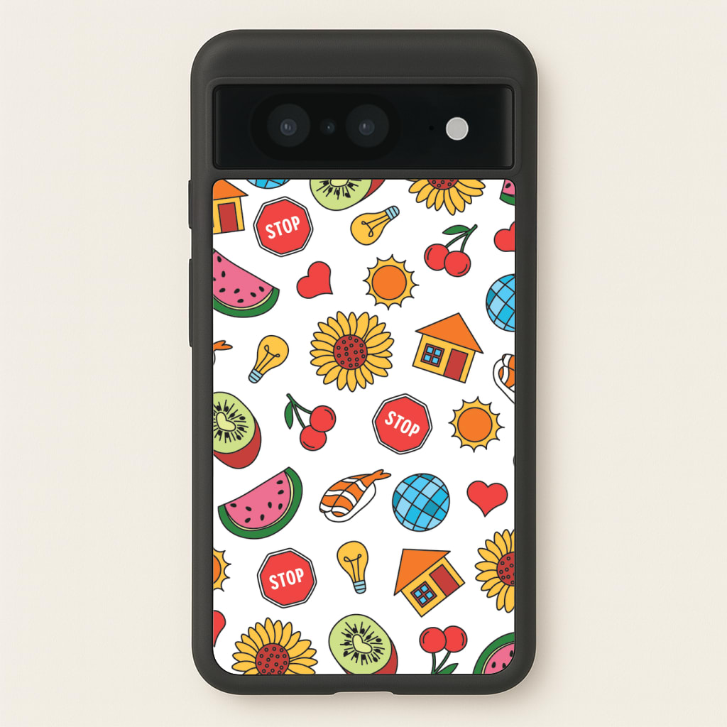 Harry Stickers Pattern Phone Case