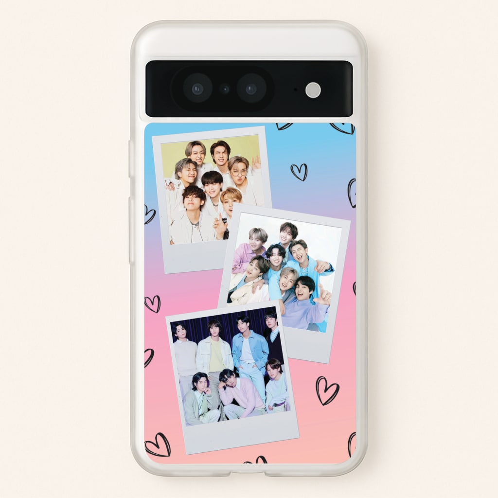 K-Pop Band Polaroid Collage Phone Case